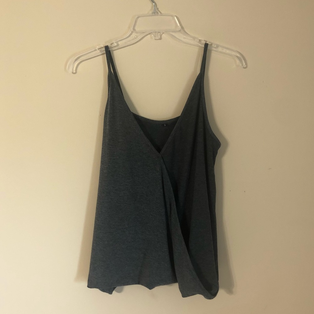 Dark grey tank top